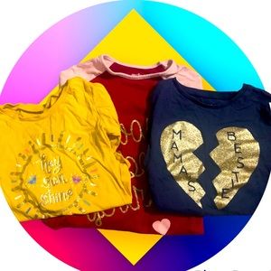Set of long sleeve shirts. Sold as one.